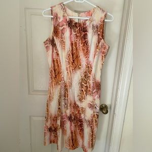 Calvin Klein snakeskin print sleeveless dress